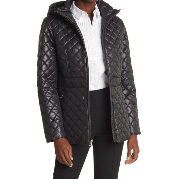 Kate Spade New York Women's Quilted Coat Jacket Black Size Small NWT